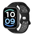 Bracelet montre silicone bicolore – Couleur du bracelet 5 Black Grey