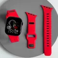 Bracelet montre silicone incliné 40 à 49 mm – Couleur du bracelet BLEU ROSE (R)
