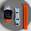 Bracelet montre silicone incliné 40 à 49 mm – Couleur du bracelet Noir Jaune (UO)