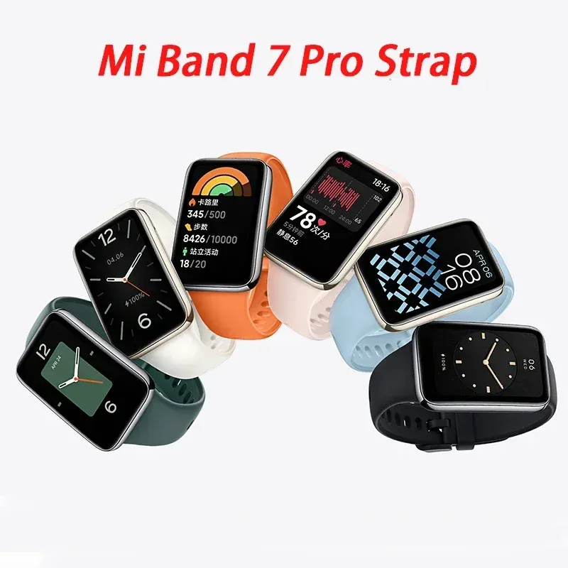 Bracelet montre silicone liquide Mi Band 7 Pro