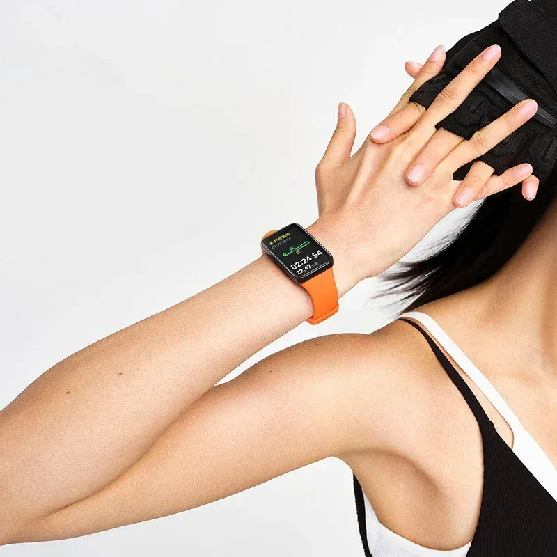 Bracelet montre silicone liquide Mi Band 7 Pro