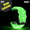 Bracelet montre silicone lumineux 22 à 26 mm Garmin – Couleur yellow