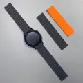 Bracelet montre silicone magnétique 20 à 22 mm – Couleur du bracelet Grey Orange