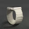 Bracelet montre silicone magnétique 38 à 49 mm pour Apple Watch – Couleur du bracelet 08 Antique White