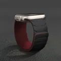 Bracelet montre silicone magnétique 38 à 49 mm pour Apple Watch – Couleur du bracelet 11 black red