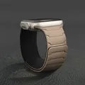 Bracelet montre silicone magnétique 38 à 49 mm pour Apple Watch – Couleur du bracelet 14 Milk tea black