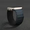 Bracelet montre silicone magnétique 38 à 49 mm pour Apple Watch – Couleur du bracelet 17 Midnight black