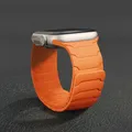 Bracelet montre silicone magnétique 38 à 49 mm pour Apple Watch – Couleur du bracelet 19 orange