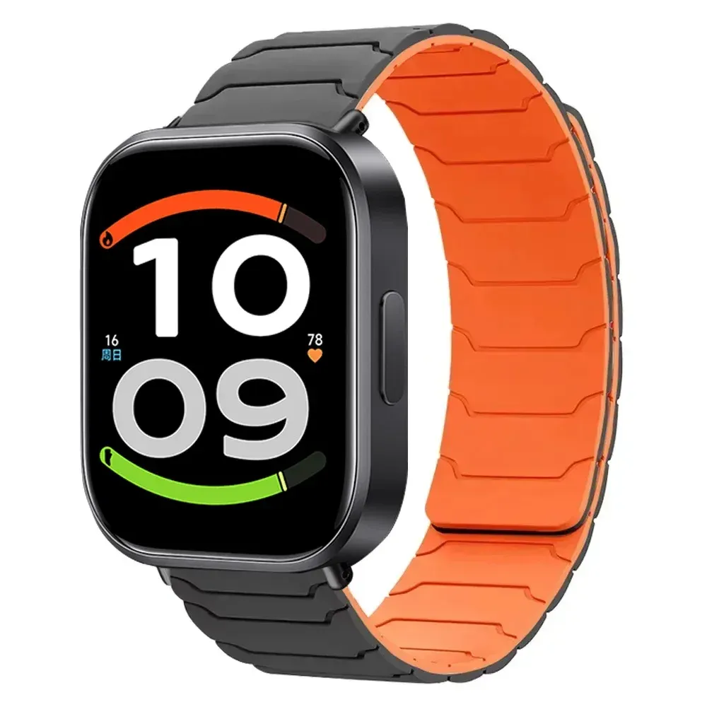 Bracelet montre silicone magnétique