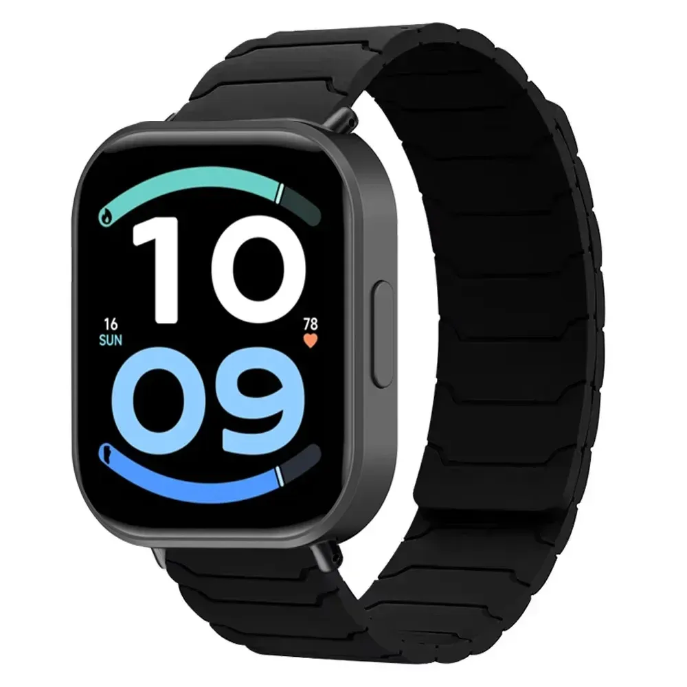 Bracelet montre silicone magnétique