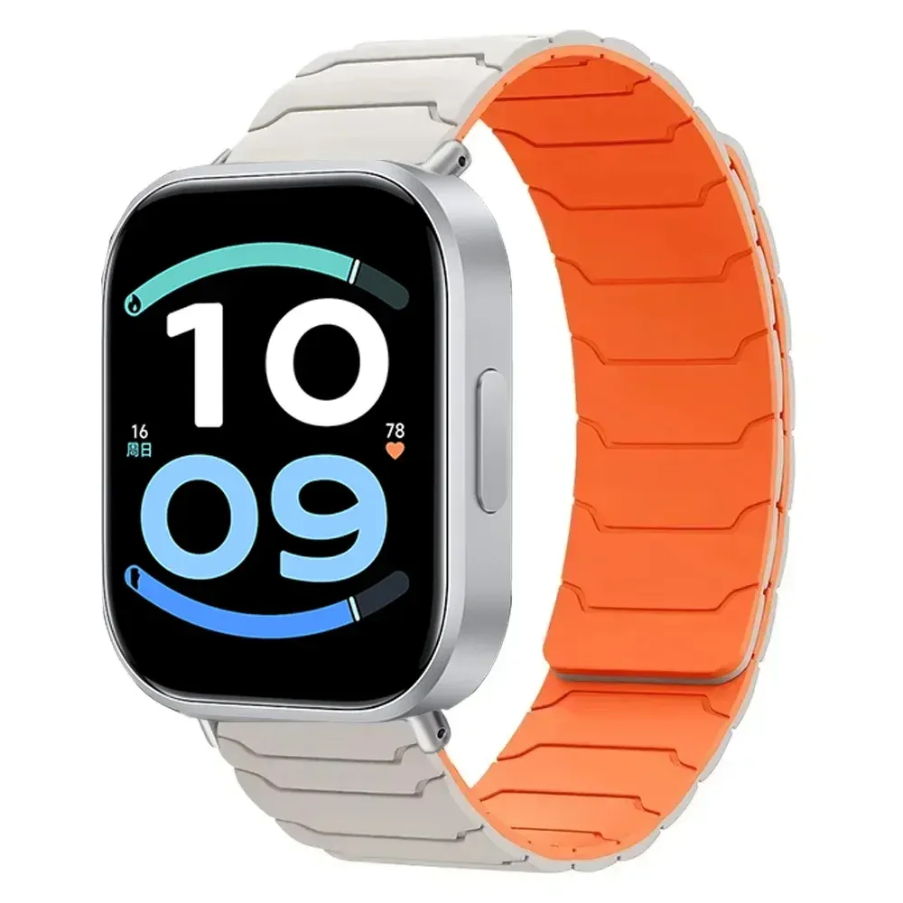 Bracelet montre silicone magnétique