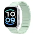 Bracelet montre silicone magnétique pour Redmi Watch Xiaomi – Couleur du bracelet Pale mint green