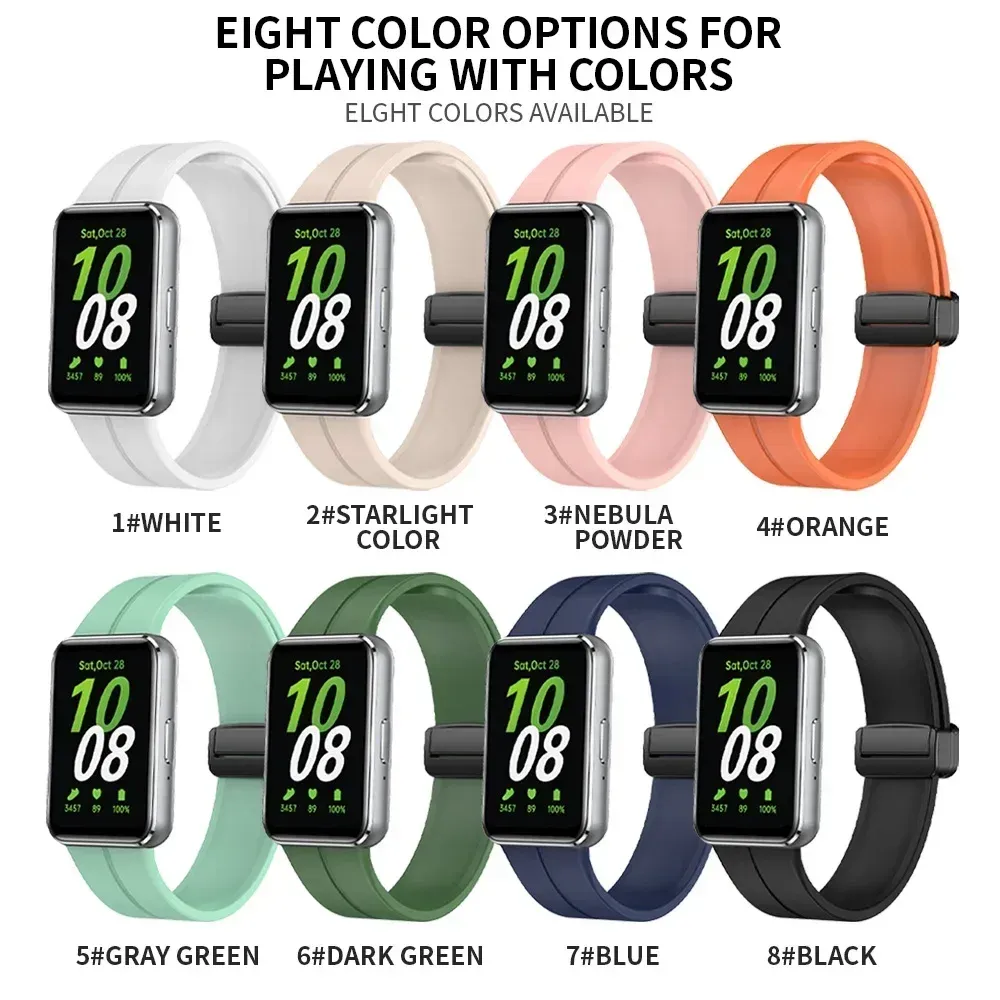 Bracelet montre silicone magnétique pour Samsung Galaxy Fit 3