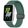 Bracelet montre silicone magnétique pour Samsung Galaxy Fit 3 – Couleur du bracelet grey green