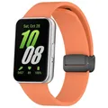 Bracelet montre silicone magnétique pour Samsung Galaxy Fit 3 – Couleur du bracelet Orange