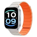 Bracelet montre silicone magnétique – Couleur du bracelet Starlight  orange