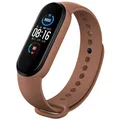 Bracelet montre silicone Mi Band 3 à 7 – Couleur du bracelet Brown 26