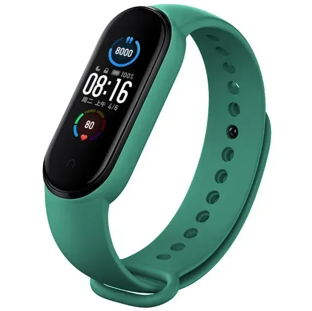 Bracelet montre silicone Mi Band 3 à 7