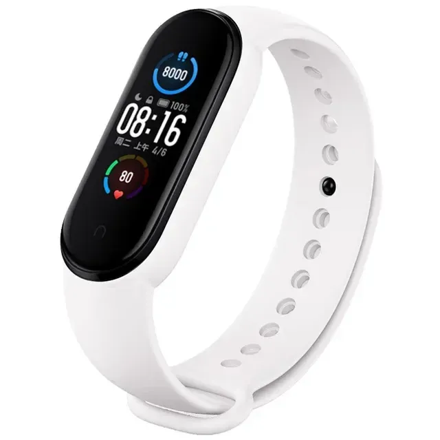 Bracelet montre silicone Mi Band 3 à 7