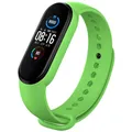 Bracelet montre silicone Mi Band 3 à 7 – Couleur du bracelet Green 15