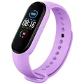 Bracelet montre silicone Mi Band 3 à 7 – Couleur du bracelet Lavender 37