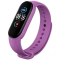 Bracelet montre silicone Mi Band 3 à 7 – Couleur du bracelet Purple 01