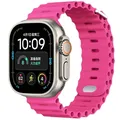 Bracelet montre silicone Ocean 38 à 49 mm pour Apple Watch – Couleur du bracelet Barbie powder