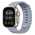 Bracelet montre silicone Ocean 38 à 49 mm pour Apple Watch – Couleur du bracelet Light purple