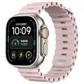 Bracelet montre silicone Ocean 38 à 49 mm pour Apple Watch – Couleur du bracelet Pink sand