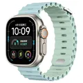 Bracelet montre silicone Ocean 38 à 49 mm pour Apple Watch – Couleur du bracelet Pistachio nut