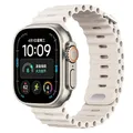 Bracelet montre silicone Ocean 38 à 49 mm pour Apple Watch – Couleur du bracelet Starlight
