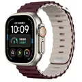 Bracelet montre silicone Ocean 38 à 49 mm pour Apple Watch – Couleur du bracelet Wine red starlight