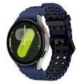 Bracelet montre silicone Ocean 40 à 47 mm pour Samsung Galaxy – Couleur du bracelet Midnight blue black