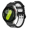 Bracelet montre silicone Ocean 40 à 47 mm pour Samsung Galaxy – Couleur du bracelet Black White