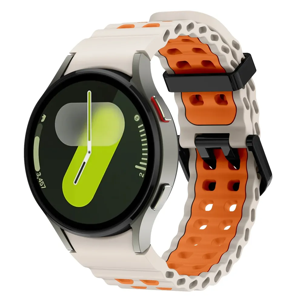 Bracelet montre silicone Ocean 40 à 47 mm pour Samsung Galaxy