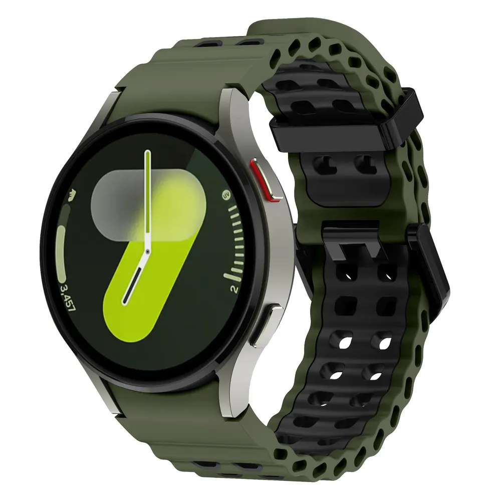 Bracelet montre silicone Ocean 40 à 47 mm pour Samsung Galaxy