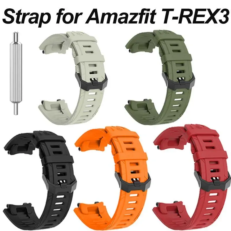 Bracelet montre silicone pour Amazfit T-REX 3