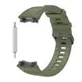 Bracelet montre silicone pour Amazfit T-REX 3 – Couleur du bracelet vert