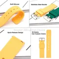 Bracelet montre silicone souple 12 à 20 mm – 4