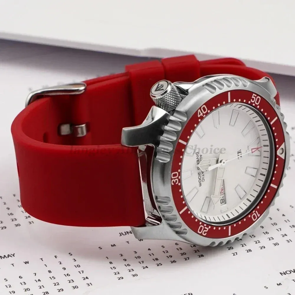 Bracelet montre silicone souple 12 à 20 mm