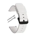 Bracelet montre silicone souple 12 à 20 mm – Couleur du bracelet White-Black