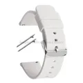 Bracelet montre silicone souple 12 à 20 mm – Couleur du bracelet White-Silver