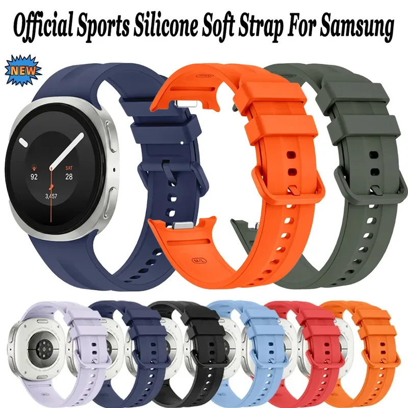 Bracelet montre silicone souple 40 à 46 mm pour Samsung Galaxy