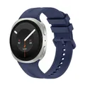 Bracelet montre silicone souple 40 à 46 mm pour Samsung Galaxy – Couleur du bracelet Midnight Blue