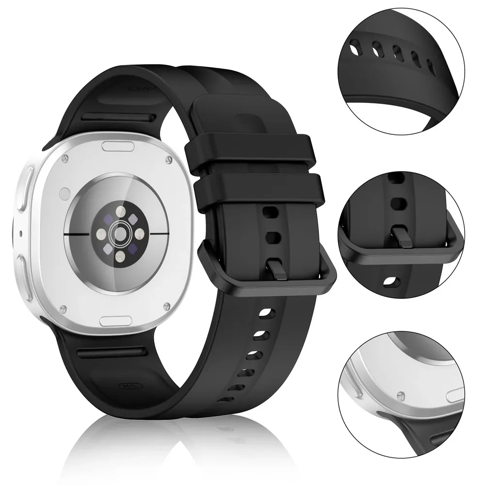 Bracelet montre silicone souple 40 à 46 mm pour Samsung Galaxy