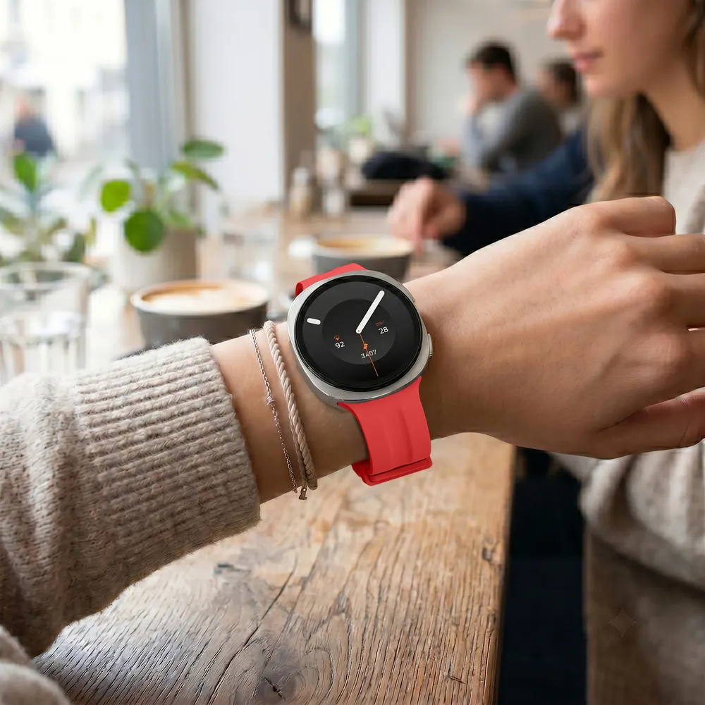 Bracelet montre silicone souple 40 à 46 mm pour Samsung Galaxy