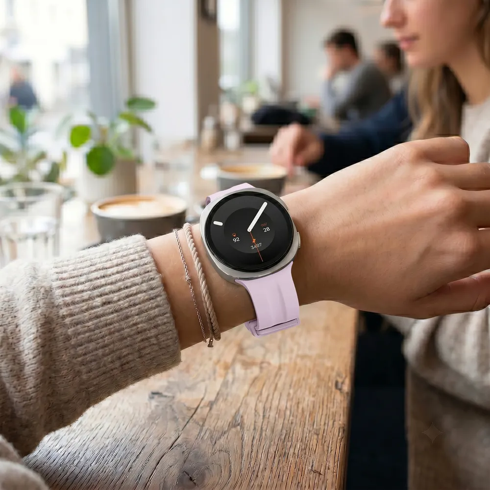Bracelet montre silicone souple 40 à 46 mm pour Samsung Galaxy