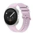 Bracelet montre silicone souple 40 à 46 mm pour Samsung Galaxy – Couleur du bracelet Light purple