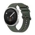 Bracelet montre silicone souple 40 à 46 mm pour Samsung Galaxy – Couleur du bracelet Olive