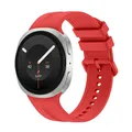 Bracelet montre silicone souple 40 à 46 mm pour Samsung Galaxy – Couleur du bracelet Red
